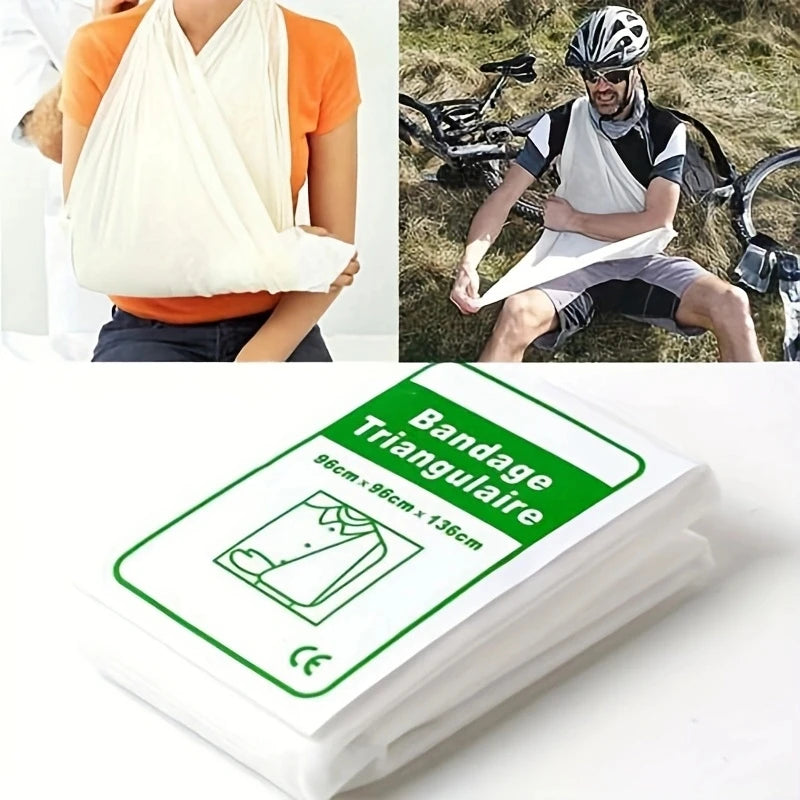 1Pc First Aid Kit Medical Bandage Fracture Fixation Triangular First Aid Bandage Emergency Camping Accessories